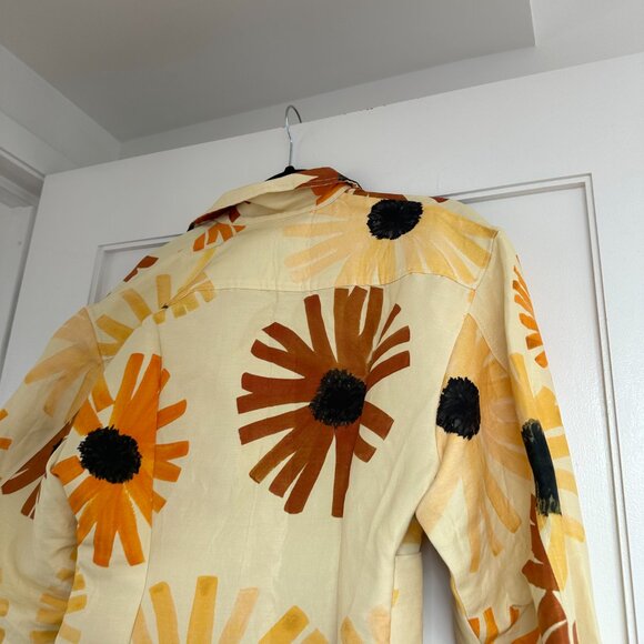 Jacquemus Le Collectionneuse Jacket Mini Dress Allover Floral Print Sz 36 - Picture 12 of 12